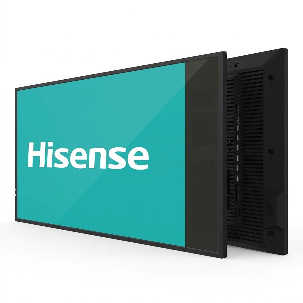 شاشة عرض رقمية تجارية Hisense 43DM66GE قياس 43 بوصة بدقة 4K Ultra HD ونظام Android 14 للعمل المستمر 24/7