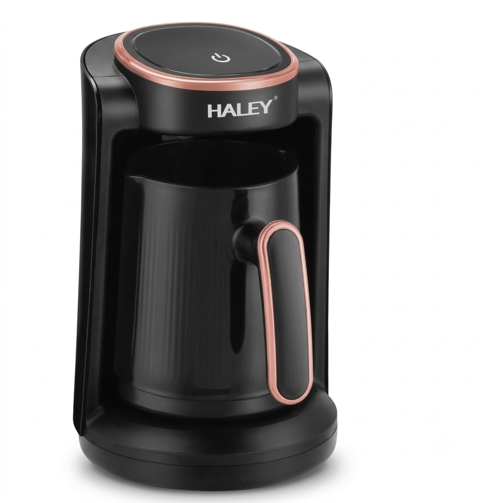 ماكينة تحضير القهوة التركية الكهربائية HALEY HY-2812 بقوة 1500 واط وسعة 500 مل مصنعة من الفولاذ المقاوم للصدأ