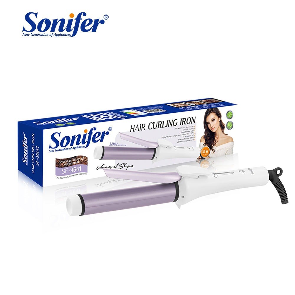 Sonifer SF-9641 – جهاز تجعيد الشعر الاحترافي بتسخين سريع وطلاء سيراميكي