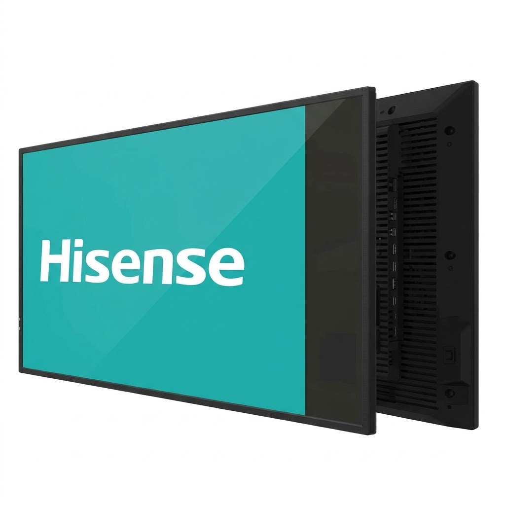 شاشة عرض رقمية احترافية هايسنس Hisense 50DM66GE مقاس 50 بوصة بدقة 4K UHD ونظام تشغيل Android 14 للعمل المستمر 24/7