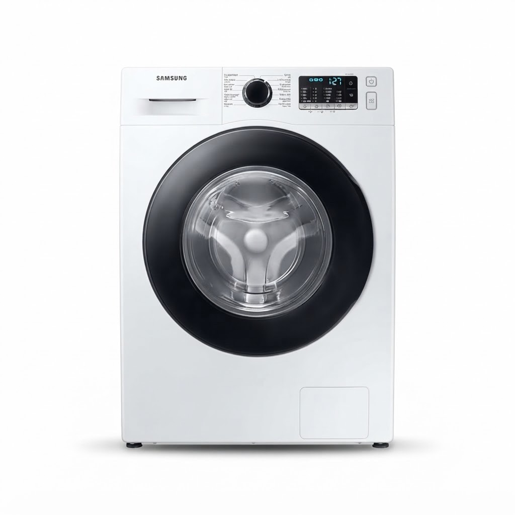 غسالة ملابس سامسونج Samsung موديل WW80TA046AE1FH سعة 8 كجم وسرعة دوران 1400 دورة في الدقيقة مع تقنية EcoBubble و14 برنامج غسيل