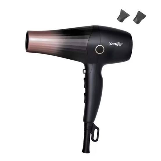 مجفف الشعر Sonifer SF-9689A – قوة 2600 واط مع زر هواء بارد بضغطة واحدة