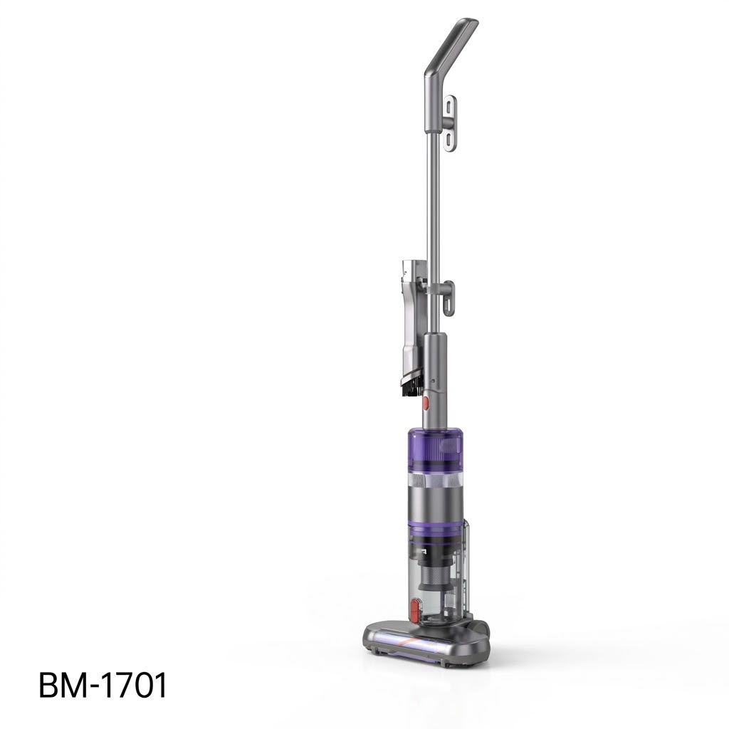 مكنسة كهربائية عمودية Boma BM-1701 بقوة 600 واط وتصميم 2 في 1