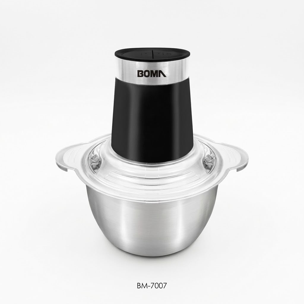 محضر طعام Boma BM-7007 بوعاء ستانلس ستيل سعة 2 ليتر وقدرة 300 واط