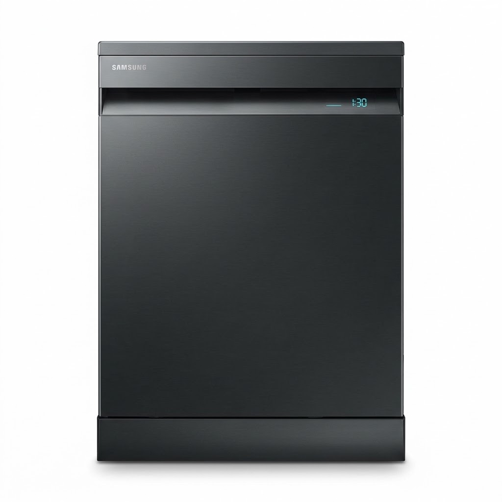 غسالة أطباق سامسونج Samsung DW60A8050FB/EU قائمة بذاتها سعة 14 طقم أواني مع ميزة التجفيف التلقائي والتحكم الذكي بالواي فاي لون أسود