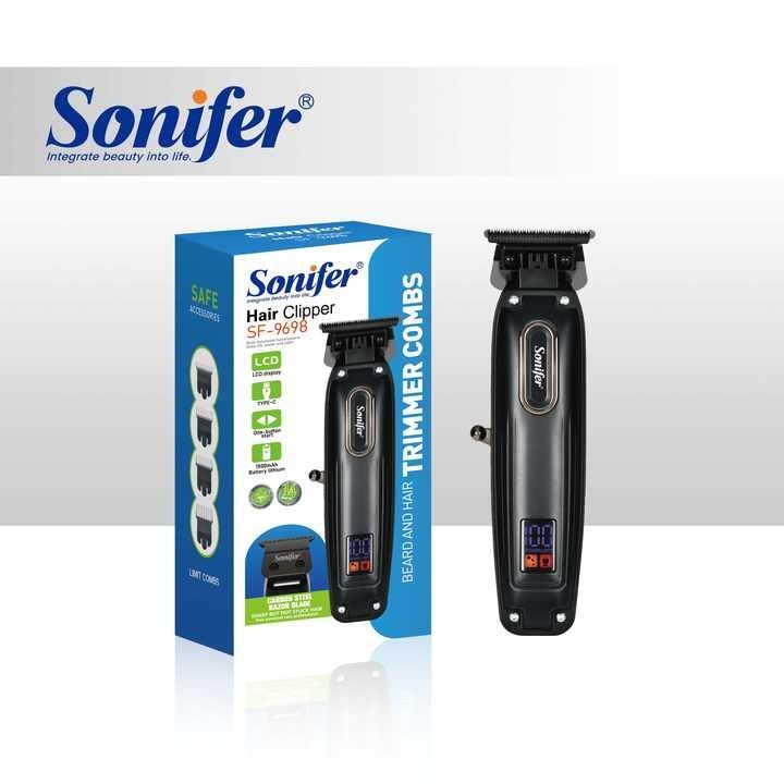 ماكينة قص الشعر سونيفر SF-9698 (Plug & Play، شاشة LCD، 6600 RPM)