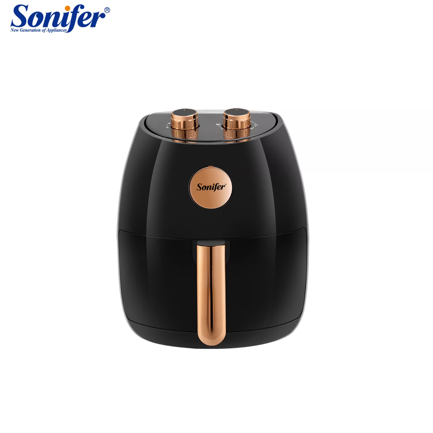 قلاية هوائية Sonifer SF-1039 — سعة 4.5 لتر / قدرة 1500 واط — التحكم اليدوي بمقبضين (Double Knob)