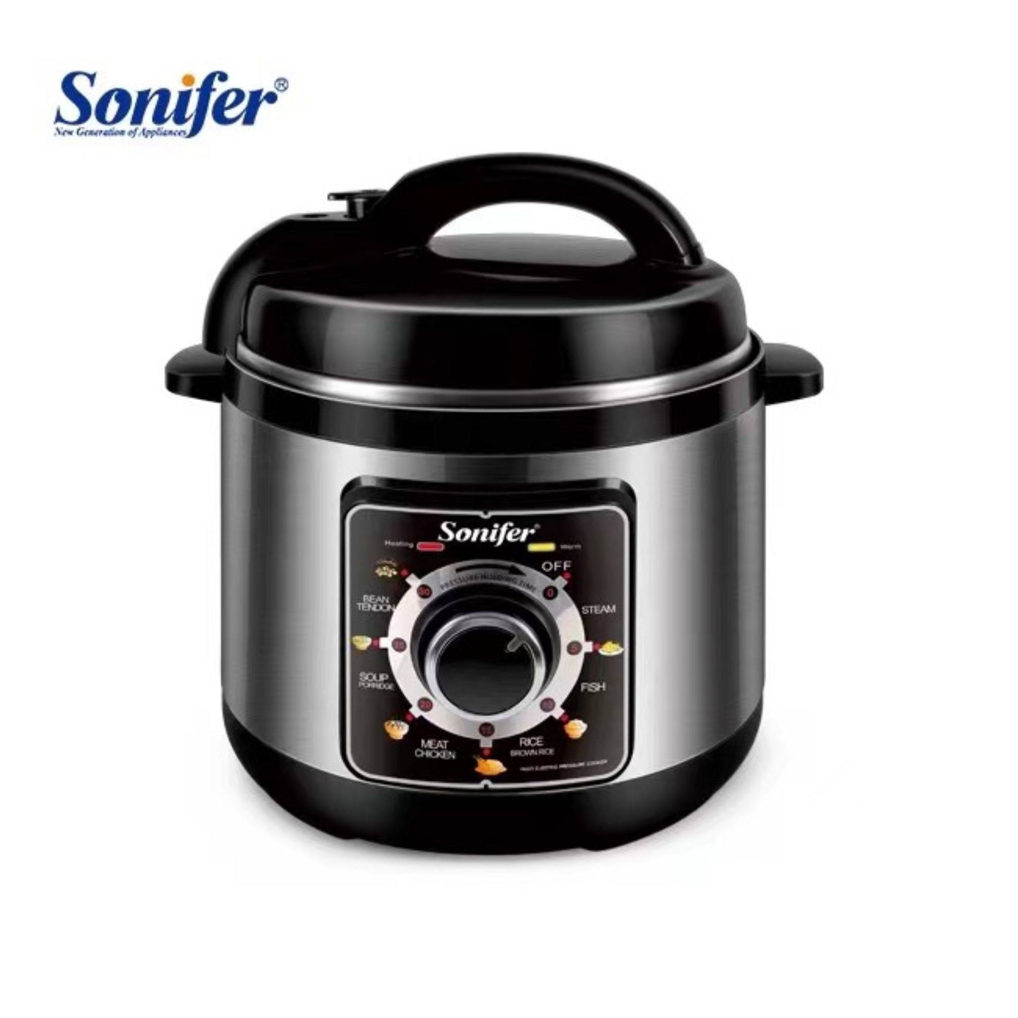طباخة ضغط كهربائية ذكية Sonifer SF-4009 — سعة 6 لتر / قدرة 1000 واط