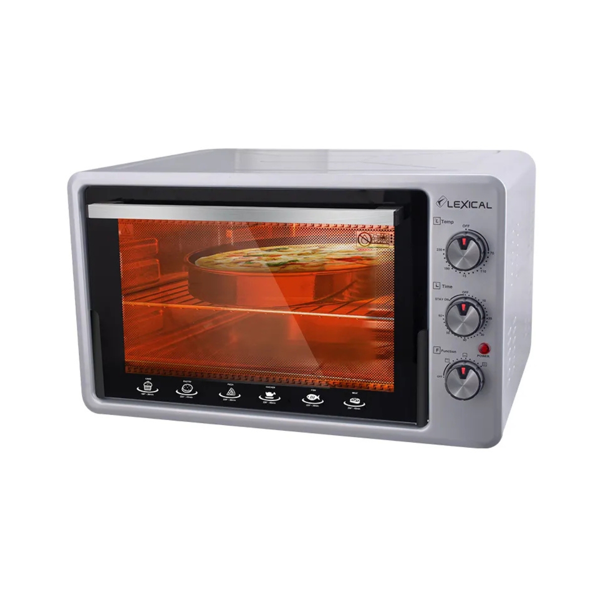 فرن كهربائي ليكسيكال LOV-2906-8 سعة 35 لتر