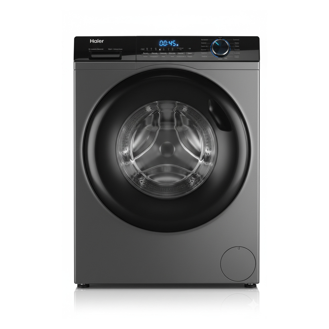غسالة هاير (Haier) أتوماتيك - فضي غامق (8 كغ) | HW80-B14939S8